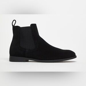 Topman / ASOS Men’s Black Faux Suede Chelsea Boots US 11 UK 10 EUR 44